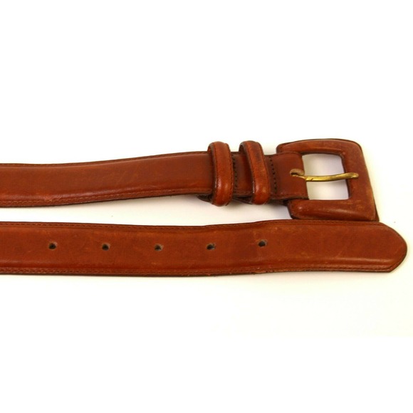 VTG Nordstrom BROWN GENUINE LEATHER 1 1/8"Wd CASUAL DRESS WOMEN'S BELT XL (41D - Picture 9 of 10